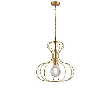 Sospensione Industrial Titty 1 Luce Ferro Laccato Oro