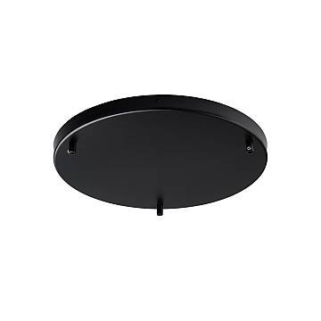 Rosone Multicavo 3 Luci In Ferro Laccato Nero Diametro 40 Cm