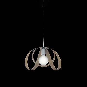 Sospensione Moderna 1 Luce Ferro Laccato Bianco E Tortora Serie Piovra