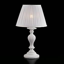 Lampada Da Tavolo Shabby Chic Leonardo Legno Bianco 1 Luce E27