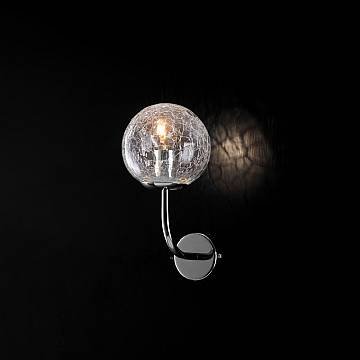 Applique Moderna Ikarus Metallo Cromo 1 Luce E14
