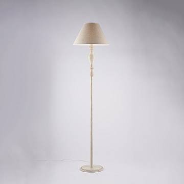 Piantana Shabby Chic Cascina Bianco Tortora Vintage 1 Luce E27