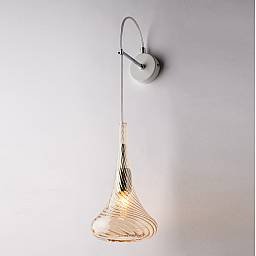 Applique Contemporanea Nemesi Metallo Ambra 1 Luce E14