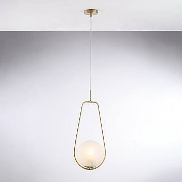 Lampadario Contemporaneo Afrodite Metallo Bronzo 1 Luce E27