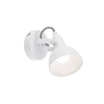 Spot Vintage Soft Metallo Bianco 1 Luce E14 Ip20