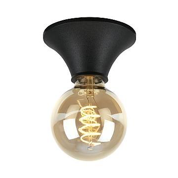 Applique Moderna Tepel Plastica Nero 1 Luce E27