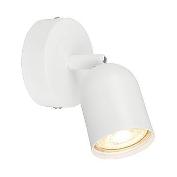 Spot Contemporaneo Tabo Metallo Bianco 1 Luce Gu10