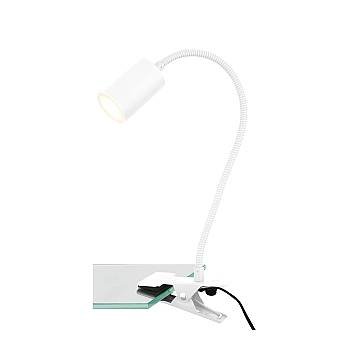 Lampada Da Tavolo Nordico Fleks Metallo Bianco Led Integrato 3,5W 3000K