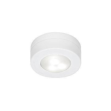 Set 6 Luci Cabinet Plastica Bianco Led Integrato 6W 4000K