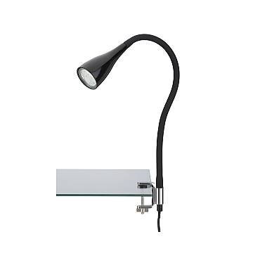 Lampada Da Tavolo Nordico Elasti Metallo Nero 1 Luce Gu10
