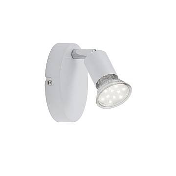 Spot Moderno Simple Metallo Bianco 1 Luce Gu10 3000K