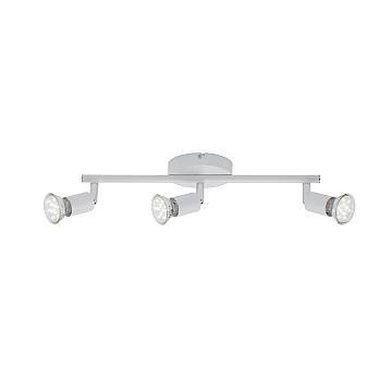 Spot Moderno Simple Metallo Bianco 3 Luci Gu10 3000K