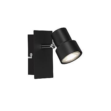 Spot Moderno Rock Metallo Nero 1 Luce Gu10 3000K