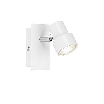 Spot Moderno Rock Metallo Bianco 1 Luce Gu10 3000K