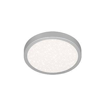 Plafoniera Moderna Runa Metallo Argento Led Integrato 18W 4000K