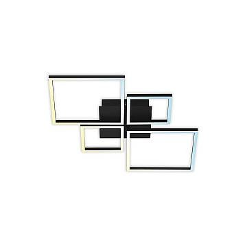 Applique Moderna Frame Metallo Nero Led Integrato 35W Da 2700 A 5000K