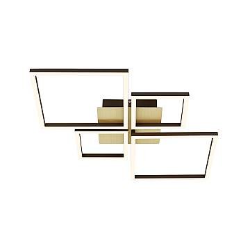 Applique Moderna Frame Metallo Oro Spazzolato Led Integrato 44W 3000K