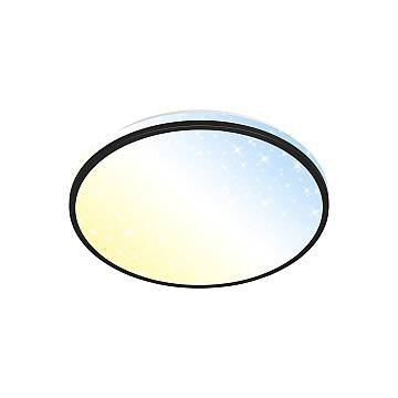 Plafoniera Moderna Skizo Plastica Bianco Led Integrato 24W 4000K