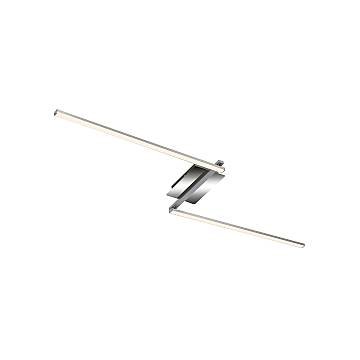 Plafoniera Moderna Staff Metallo Cromo Led Integrato 12W 3000K