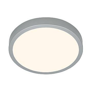 Plafoniera Moderna Runa Metallo Argento Led Integrato 16W 3000K