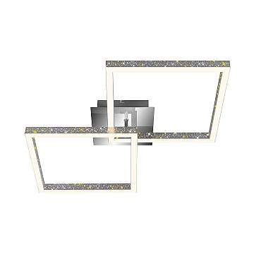 Applique Moderna Frame Metallo Cromo Led Integrato 18W 3000K