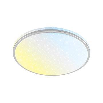 Plafoniera Moderna Silin Plastica Bianco Led Integrato 22W 3000K