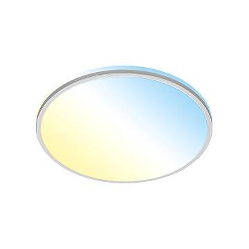 Plafoniera Moderna Pulup Plastica Bianco Led Integrato 40W 3000K