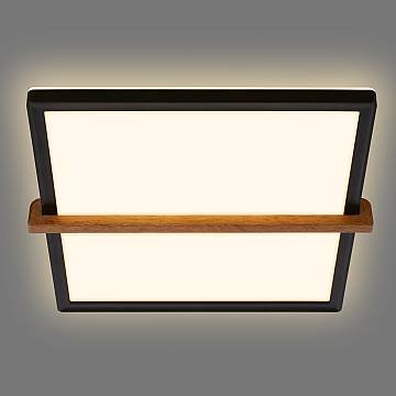 Plafoniera Moderna Remsa Plastica Nero Led Integrato 18W 3000K