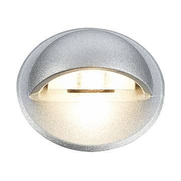 Segnapasso Esterno Contemporaneo Teak Metallo Argento Led Integrato 1,2W 3000K