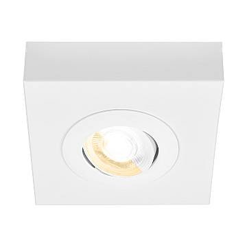 Plafoniera Moderna Hoka Metallo Bianco Led Integrato 4W Da 2700 A 4000K