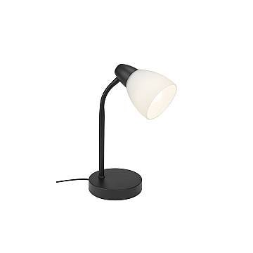 Lampada Da Tavolo Nordico Masani Metallo Nero 1 Luce E14