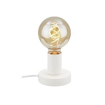 Lampada Da Tavolo Vintage Teepu Metallo Bianco 1 Luce E27
