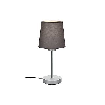 Lampada Da Tavolo Contemporanea Noa Metallo Grigio 1 Luce E14