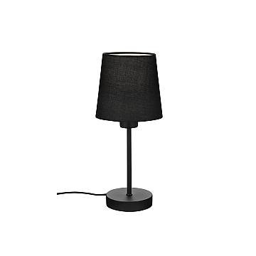 Lampada Da Tavolo Contemporanea Noa Metallo Nero 1 Luce E14