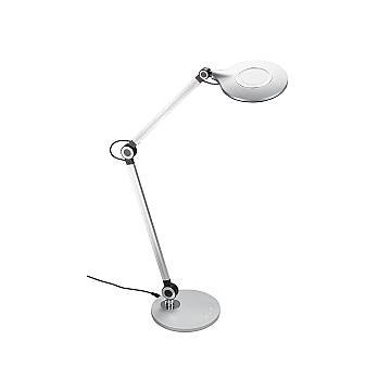 Lampada Da Tavolo Nordico Office Plastica Argento Led Integrato 7W 3000K