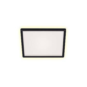 Plafoniera Moderna Slim Plastica Nero Led Integrato 18W Da 2700 A 6500K Ip20