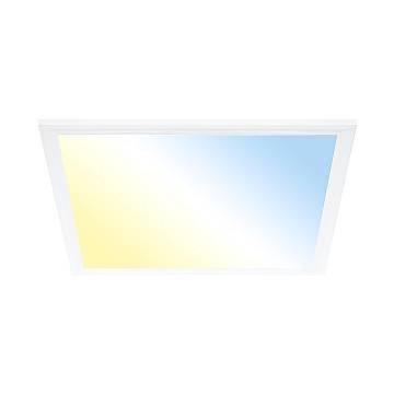 Plafoniera Moderna Simple Plastica Bianco Led Integrato 21W 3000K