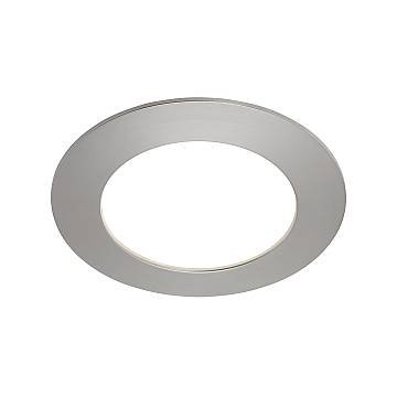 Set 3 Faretti Incasso Moderno Flat On Plastica Nichel Satinato Led Integrato 7W