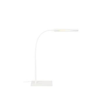 Lampada Da Tavolo Moderna Servo Metallo Bianco Led Integrato 6,5W 3000K