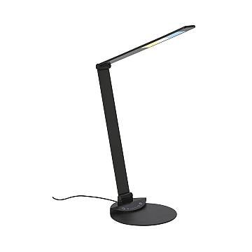 Lampada Da Tavolo Moderna Haiti Metallo Nero Led Integrato 6W 3000,4800,6500K