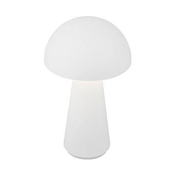 Lampada Da Tavolo Contemporanea Fungo Plastica Bianco Led Integrato 2,6W 3000K