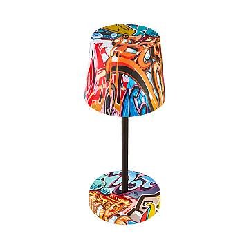 Lampada Da Tavolo Contemporanea Piha Plastica Multicolore Led 2,6W 3000K