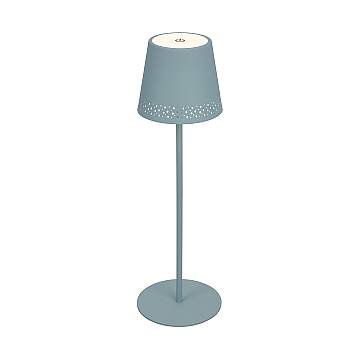 Lampada Da Tavolo Moderna Kiki Metallo Azzurro Led Integrato 2,6W 3000K