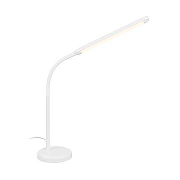 Lampada Da Tavolo Moderna Pivaz Plastica Bianco Led Integrato 6W 3000K