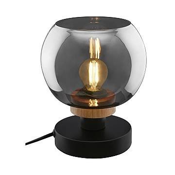 Lampada Da Tavolo Contemporanea Kyro Metallo Nero 1 Luce E14