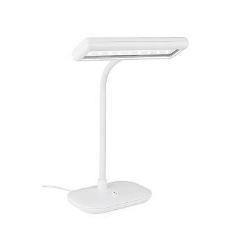 Lampada Da Tavolo Contemporanea Daylight Metallo Bianco Led Integrato 8W 6500K