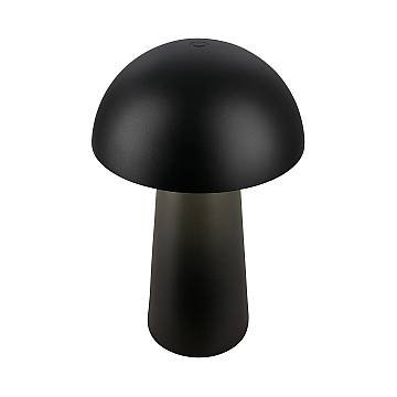 Lampada Da Tavolo Contemporanea Fungo Mini Plastica Nero Opaco Led 1,5W 3000K