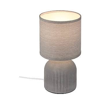 Lampada Da Tavolo Contemporanea Ino Ceramica Grigio 1 Luce E14