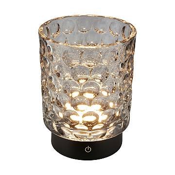 Lampada Da Tavolo Contemporanea Sunora Plastica Nero Led Integrato 2W 2700K