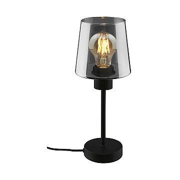 Lampada Da Tavolo Moderna Fumi Metallo Nero 1 Luce E27 35,5Cm
